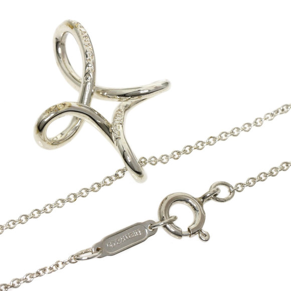 Tiffany Open Cross Necklace Silver Ladies TIFFANY&Co. - Picture 2 of 4